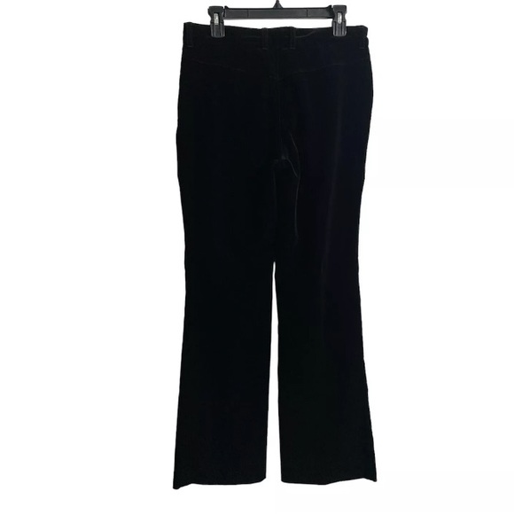 ESCADA - NWT Women's Black Velvet Pants Size 40 / US 10 Straight Leg - Picture 4 of 9